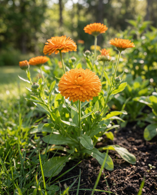 Pot Marigold Balls Orange (Calendula officinalis) – organic annual flower seeds from SeedsChoice