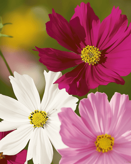 Cosmos Sensation Seeds Organic Cosmos Bipinnatus Annual Flowers