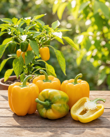 Sweet Pepper Yellow California Wonder (Capsicum annuum) – organic annual vegetable seeds from SeedsChoice