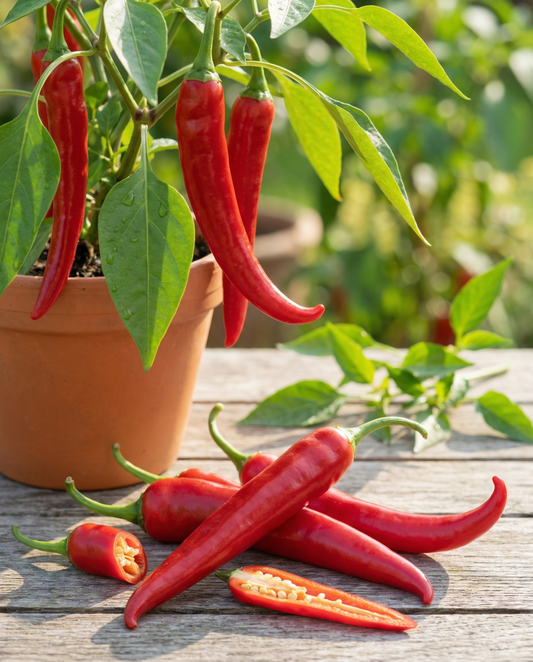 Cayenne Pepper Long Slim (Capsicum annuum) – organic annual vegetable seeds from SeedsChoice
