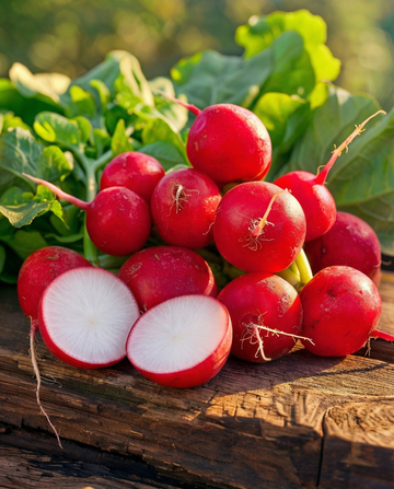 Radish Raxe (Raphanus sativus) – organic annual vegetable seeds from SeedsChoice