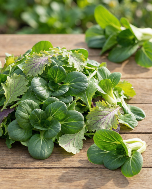 Mesclun (Brassica juncea) – organic annual mix seeds from SeedsChoice
