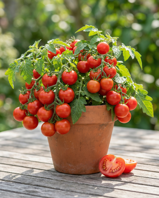 Hanging Tomato Koralik (Solanum lycopersicum) – organic annual vegetable seeds from SeedsChoice