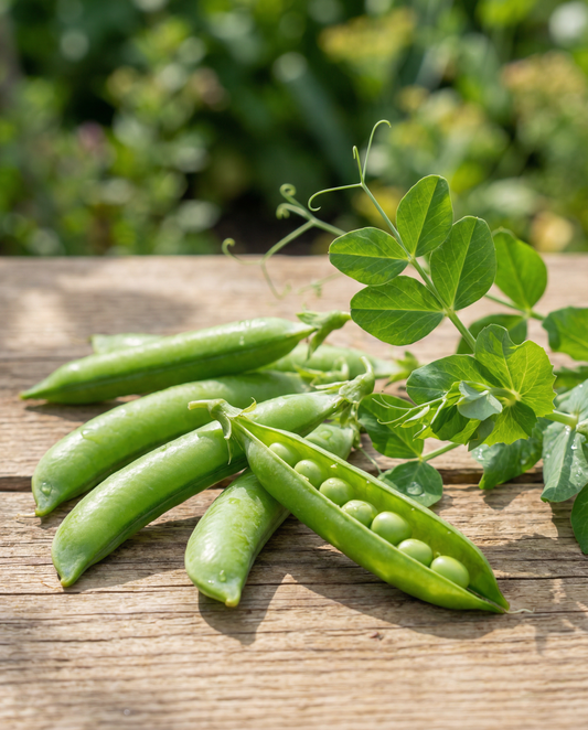 Karina Pea (Pisum sativum) – organic annual vegetable seeds from SeedsChoice