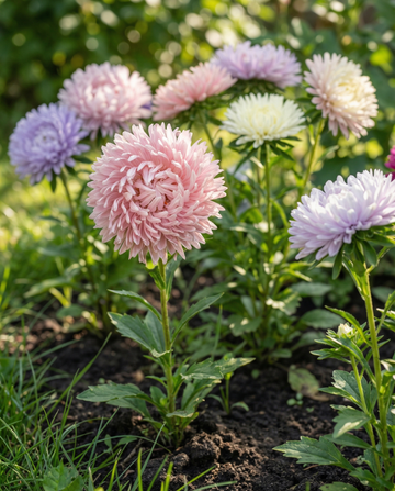 Aster Ostrich Feather Mixed Colors (Callistephus chinensis) – annual mix seeds from SeedsChoice