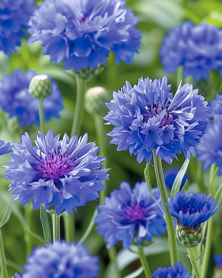 Cornflower Blue Ball seeds (Centaurea cyanus) – annual flower