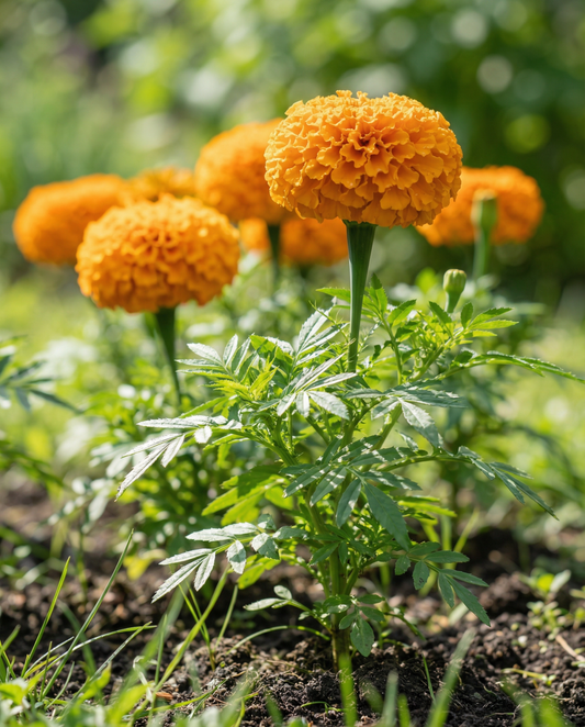 African Marigold Hawaii (Tagetes erecta) – annual flower seeds from SeedsChoice