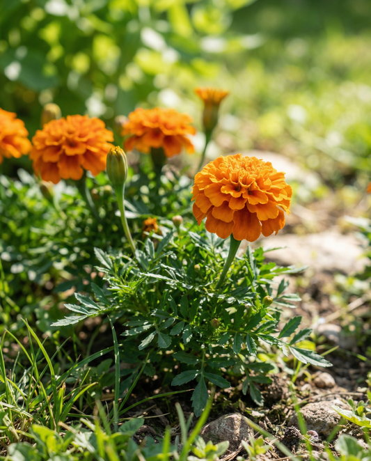 French Marigold Bolero (Tagetes patula) – annual flower seeds from SeedsChoice
