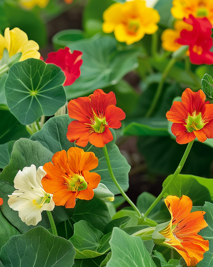 Nasturtium Tom Thumb seeds (Tropaeolum majus) – annual mix