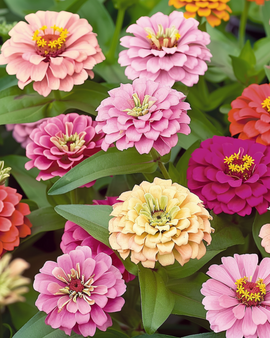 Zinnia Thumbelina Seeds Zinnia Elegans Annual Dwarf Mixed