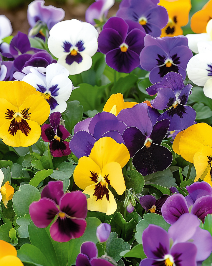Pansy Swiss Giants Mixed seeds (Viola wittrockiana) – biennial flower