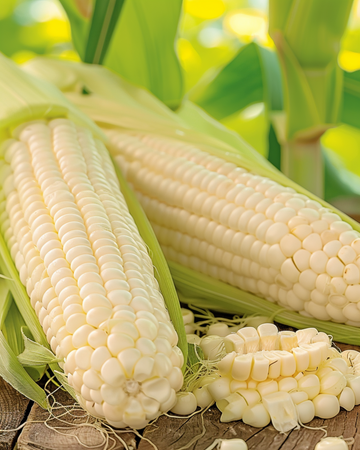 Sweet Corn Glacial White Kernels seeds (Zea mays) – annual vegetable
