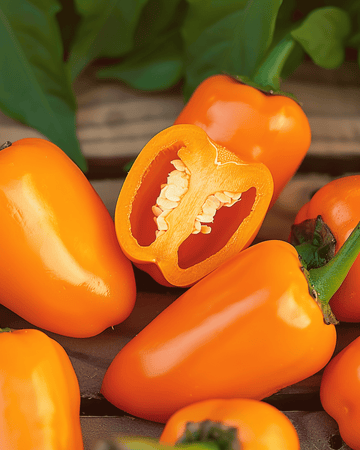 Sweet Pepper Snacking Mini Orange seeds (Capsicum annuum) – annual vegetable