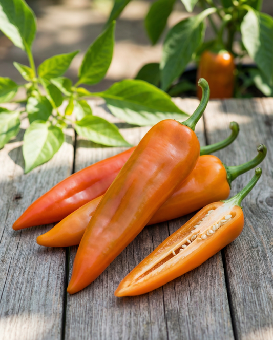 Sweet Pepper Timia Orange Pointed (Capsicum annuum) – annual vegetable seeds from SeedsChoice