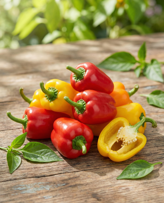 Baby Sweet Pepper Tinkerbell Mix (Capsicum annuum) – annual vegetable seeds from SeedsChoice