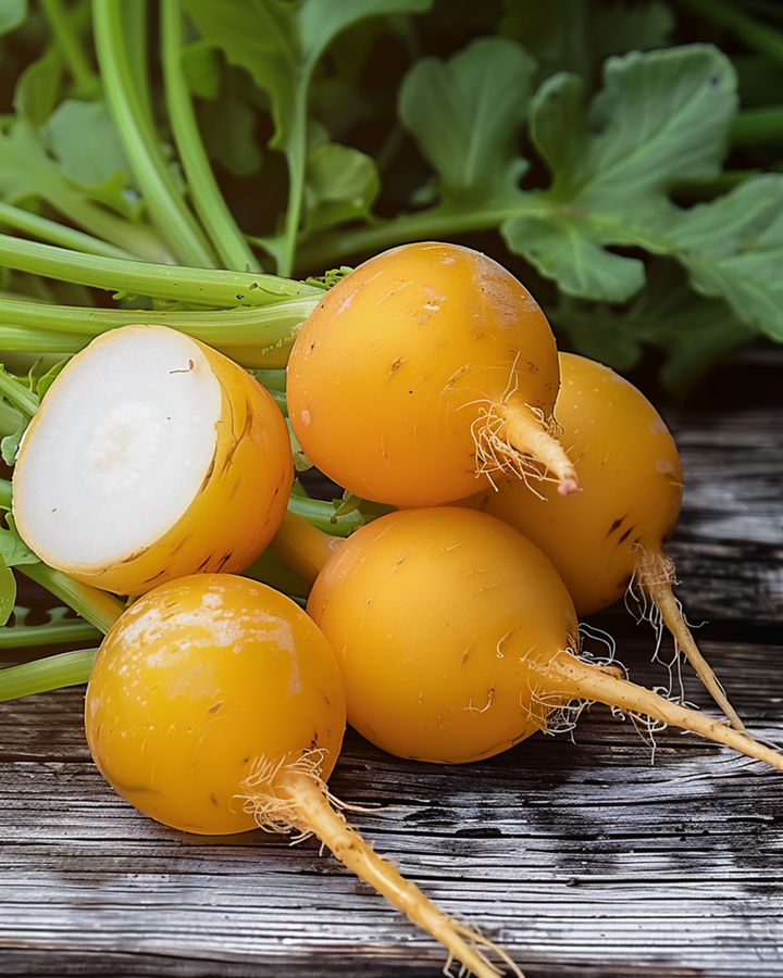Radish Zlata Yellow Round seeds (Raphanus sativus) – annual vegetable