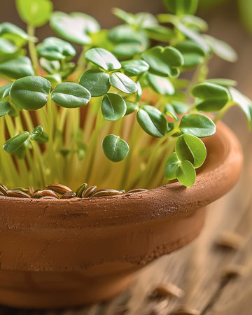 Plain Cress seeds (Lepidium sativum) – annual vegetable