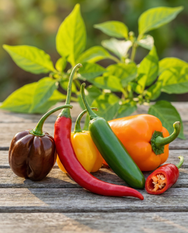 Pepper Mixture Seeds Capsicum Annuum Annual Mix 5 Varieties