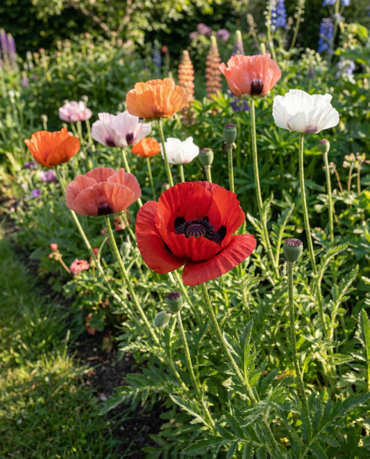 Oriental Poppy Mix (Papaver orientale) – perennial flower seeds from SeedsChoice