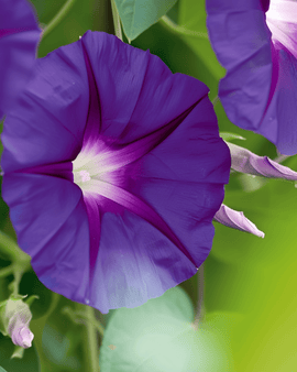 Ipomoea Purpurea Seeds Knowlians Black Annual Climber Dark Purple Flowers