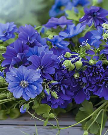 Summerflowers Royal Blue Mix seeds – annual flower