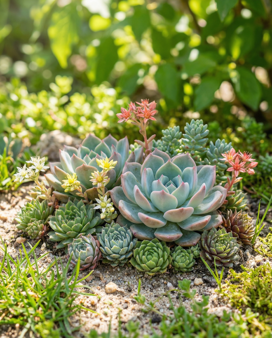 Succulent Mixed Succulents Indoor Collection – perennial houseplant seeds from SeedsChoice