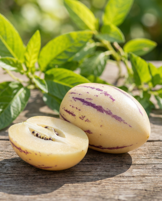 Melon Pear Fruit (Solanum muricatum) – perennial vegetable seeds from SeedsChoice