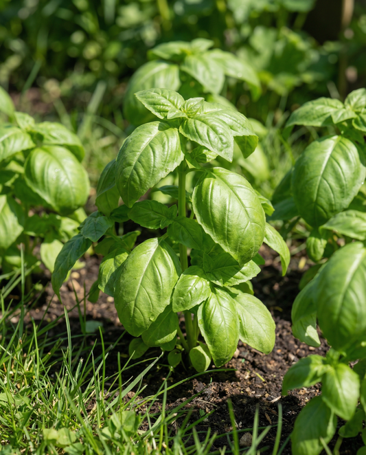 Napolitano Basil Lettuce Leaved (Ocimum basilicum) – annual vegetable seeds from SeedsChoice