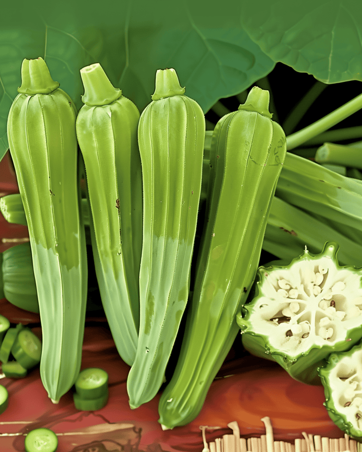 Okra Clemson Spineless Heirloom seeds (Abelmoschus esculentus) – annual vegetable