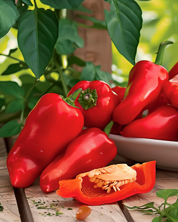 Snack Paprika Snacking Red Mini Pepper seeds (Capsicum annuum) – annual vegetable