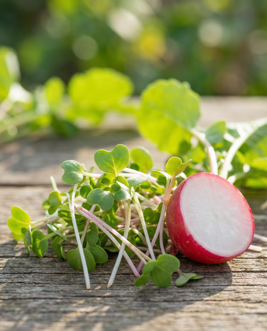 Radish China Rose Sprouting (Raphanus sativus) – organic annual sprouting seeds from SeedsChoice