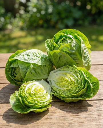 Little Gem Lettuce Compact Heads (Lactuca sativa) – vegetable seeds from SeedsChoice