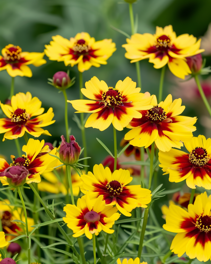 Golden Tickseed seeds (Coreopsis tinctoria) – annual mix
