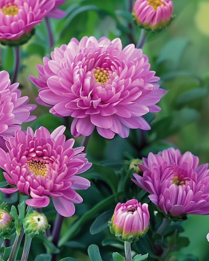 Summer Aster Bambina Rose seeds (Callistephus chinensis) – annual