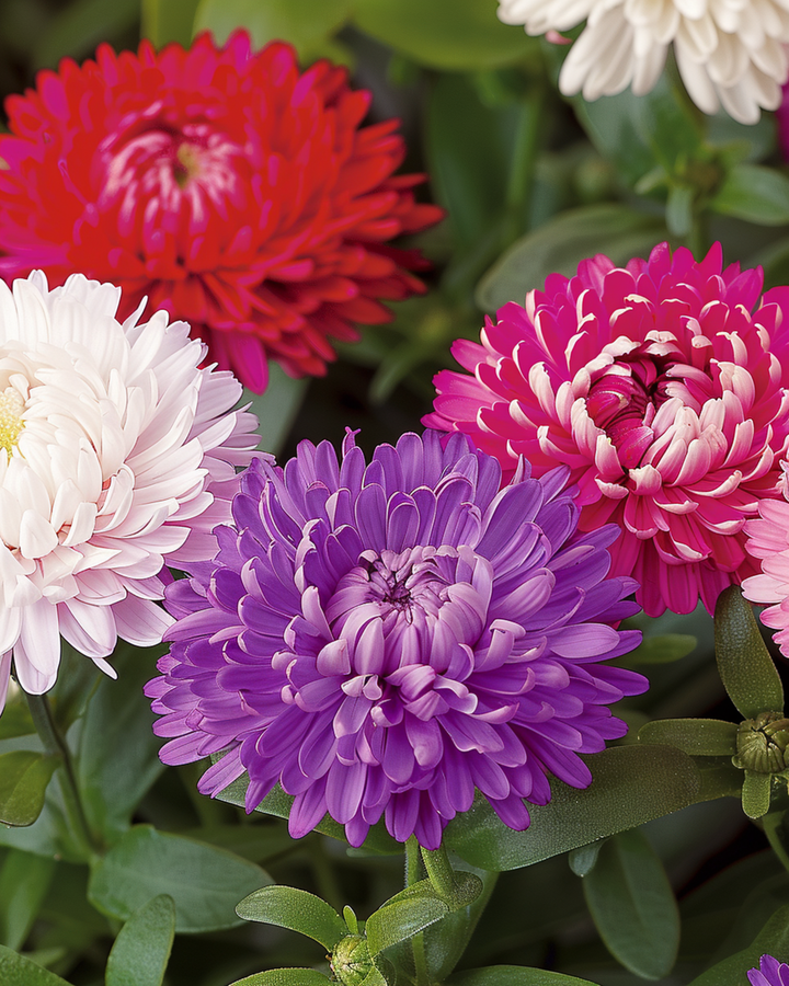 Aster Dwarf Mixed seeds (Callistephus chinensis) – annual mix