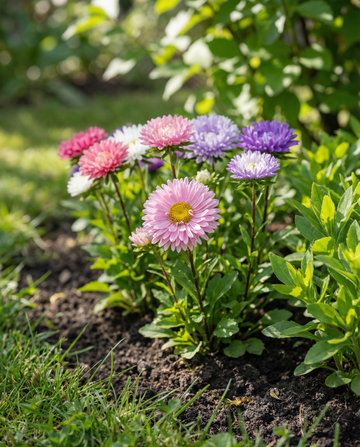 Aster Dwarf Waldersee (Callistephus chinensis) – annual seeds from SeedsChoice