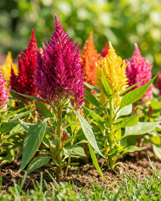Mix Plumosa Cut (Celosia argentea) – annual flower seeds from SeedsChoice