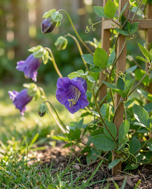 Cup And Saucer Vine Climber Purple (Cobaea scandens) – annual climber seeds from SeedsChoice