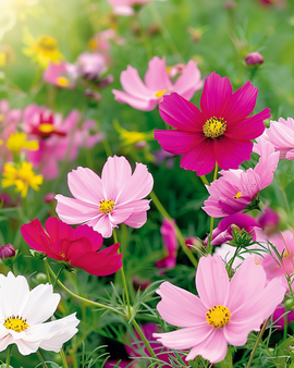 Cosmos Dwarf Sensation Mixed Seeds Cosmos Bipinnatus Annual