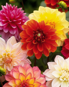 Dahlia Unwin's Hybrids Seeds Dahlia Variabilis Annual Mixed Colours