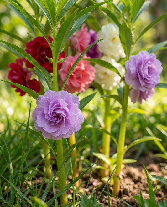 Balsam Double Mix (Impatiens balsamina) – annual flower seeds from SeedsChoice