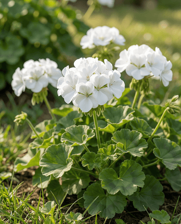Geranium Apollo F1 White (Pelargonium zonale) – annual seeds from SeedsChoice