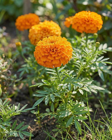 African Marigold Hawaii Orange (Tagetes erecta) – annual flower seeds from SeedsChoice