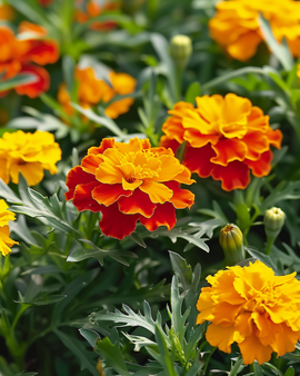 French Marigold Seeds Tagetes Patula Annual Harmony Petite