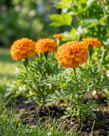 French Marigold Bolero (Tagetes patula) – annual flower seeds from SeedsChoice