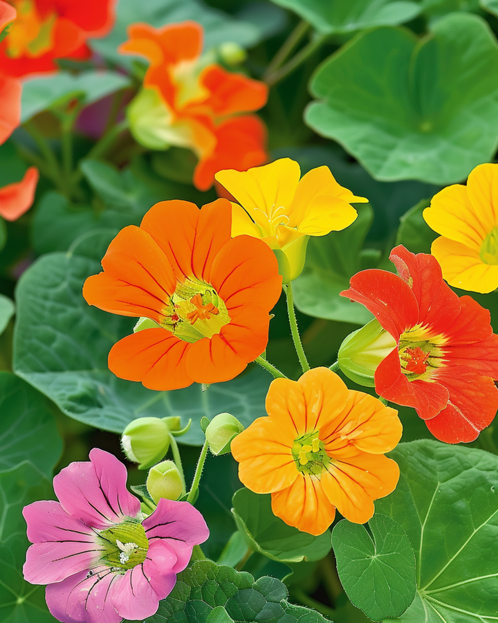 Nasturtium Tom Thumb seeds (Tropaeolum majus) – annual flower