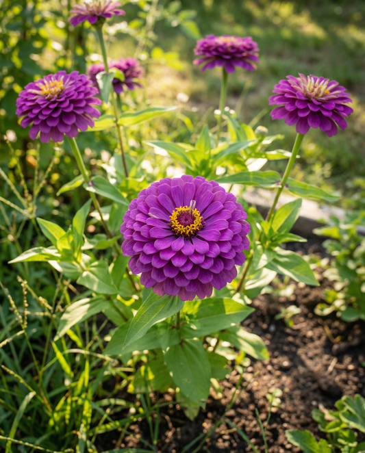 Royal Purple (Zinnia elegans) – annual seeds from SeedsChoice