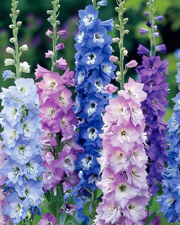 Larkspur Giant Pacific seeds (Delphinium cultorum) – perennial mix