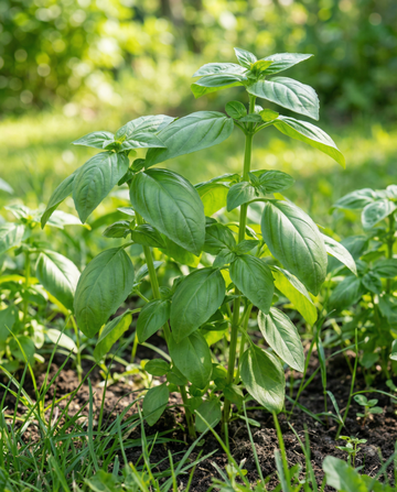 Sweet Basil Large Leaved (Ocimum basilicum) – annual herb seeds from SeedsChoice