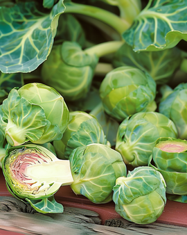 Brussels Sprouts Seeds Roodnerf Brassica Oleracea Annual Variety
